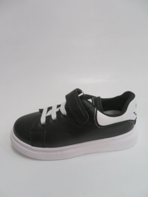 Buty sportowe chłopięce (32-37) L506A BLACK/WHITE