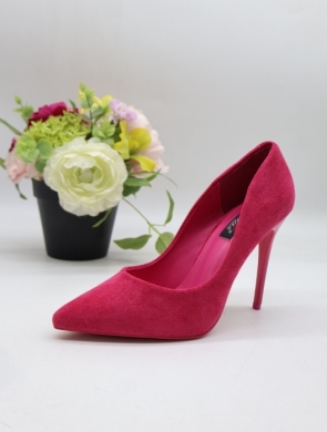 Czółenki damskie na szpilce (36-41) 4503-8 FUSHIA