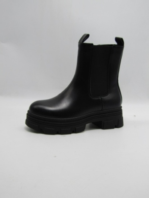 Botki damskie ocieplane na płaskim (36-41) VL185 BLACK