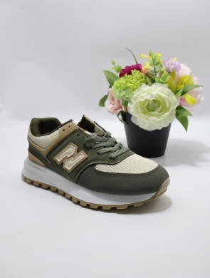 Buty sportowe damskie na płaskim (36-41) 99001 GREEN