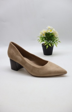 Czółenki damskie na obcasie (36-41) H8-1335 KHAKI