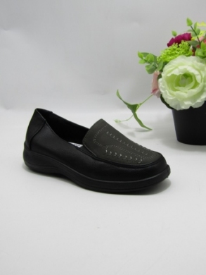 Półbuty damskie ocieplane na płaskim (36-41) E303B-3 BLACK/GREY