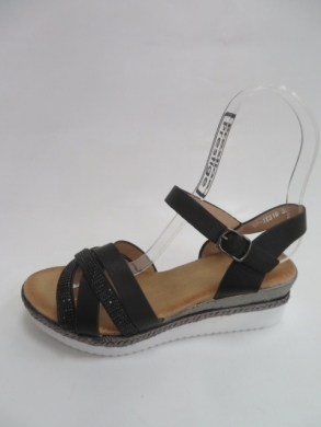 Sandały damskie na koturnie (36-41) AJX-319 BLACK