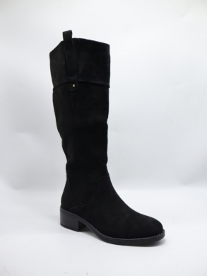 Kozaki damskie ocieplane na obcasie (36-41) 68180 BLACK