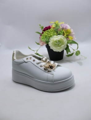 Buty sportowe damskie na płaskim (36-41) 8350 WHITE