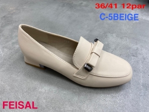 Półbuty damskie na obcasie (36-41) C-5 BEIGE