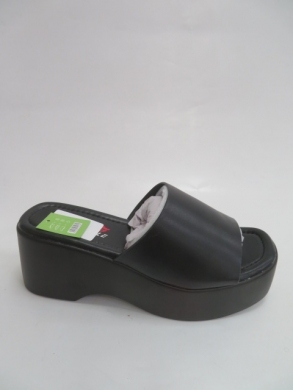 Klapki damskie na koturnie (36-41) 7691 BLACK
