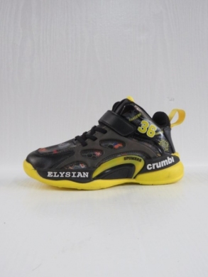 Sneakersy chłopięce (32-37) L354 BLACK/YELLOW