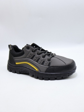 Trekkingowe męskie (40-46) L31401-82 GREY/YELLOW