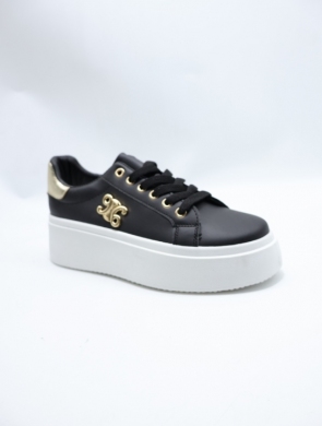 Buty sportowe damskie na płaskim (36-41) EL-015 BLACK