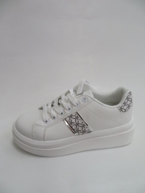 Buty sportowe damskie na płaskim (36-41) VL163 WHITE