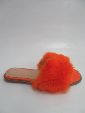 Klapki damskie z futerkiem (36-41) LS92 ORANGE