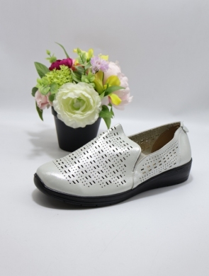 Półbuty damskie na płaskim (39-43) DT2-6 WHITE