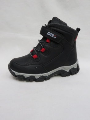 Botki chłopięce ocieplane (32-37) A118 BLACK/RED