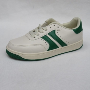 Buty sportowe damskie na płaskim (36-41) A20 BEIGE/GREEN