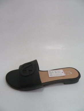 Klapki damskie na płaskim (36-41) 5027 BLACK