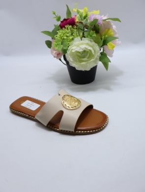 Klapki damskie na płaskim (36-41) 3937-3 BEIGE