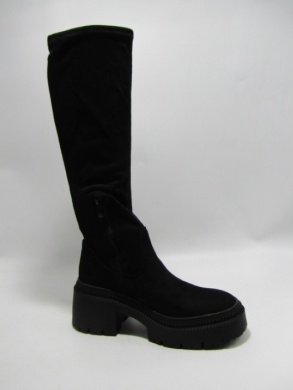 Kozaki damskie na obcasie (36-41) 9671A-1 BLACK