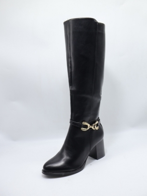 Kozaki damskie ocieplane na obcasie (36-42) 8225 BLACK