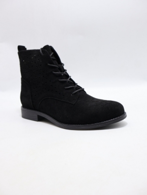 Botki damskie na płaskim (36-41) H153-1 BLACK