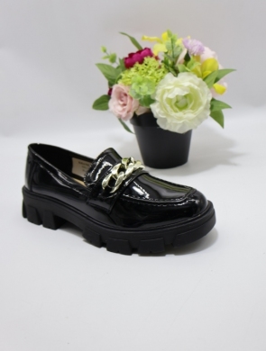 Mokasyny damskie na płaskim (36-41) 999-1 BLACK