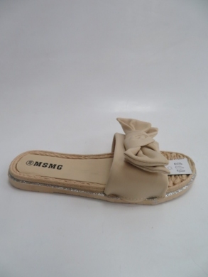 Klapki damskie na płaskim (36-41) WS9020 BEIGE