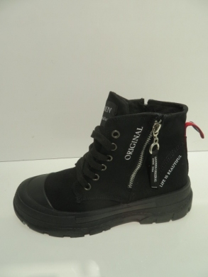 Trampki damskie na płaskim (38-42) GD-HR-32 BLACK