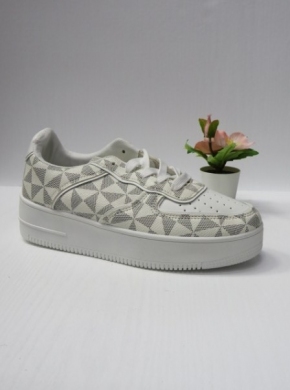 Buty sportowe damskie na płaskim (36-41) 8-23 WHITE