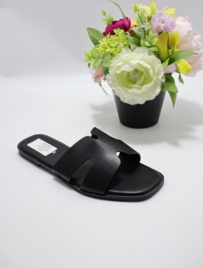 Klapki damskie na płaskim (36-41) GH5101 BLACK