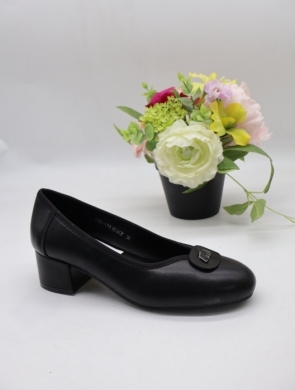 Czółenki damskie na obcasie (36-41) YCC-179 BLACK
