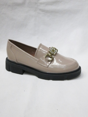 Mokasyny damskie na płaskim (36-41) W-215 KHAKI