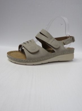 Sandały damskie na koturnie (36-41) KH1102 STONE