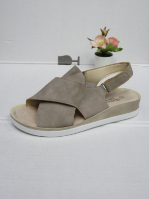 Sandały damskie na koturnie (36-41) 0637 BEIGE