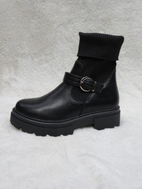 Botki damskie na płaskim (36-41) JKD-123 BLACK