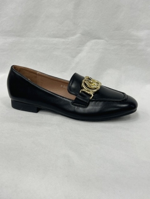 Mokasyny damskie na płaskim (36-41) W-232 BLACK