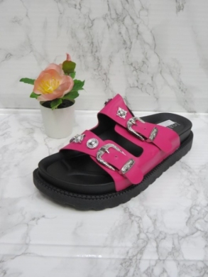 Klapki damskie na płaskim (36-41) 100-326 FUCHSIA
