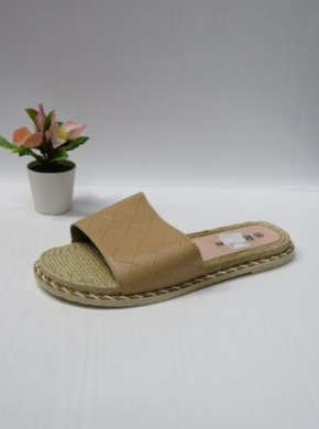 Klapki damskie na płaskim (36-41) RS-72 BEIGE
