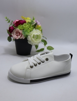 Buty sportowe damskie na płaskim (36-40) 77026 WH/BL