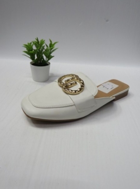 Klapki damskie na płaskim (36-41) JN112 WHITE