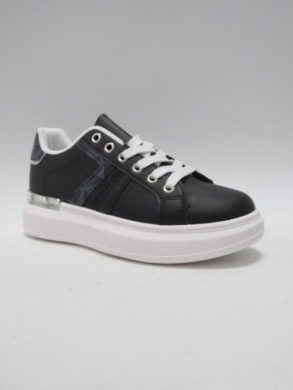 Buty sportowe damskie na płaskim (36-41) EV96 BLACK
