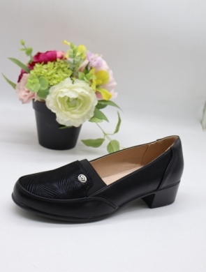 Półbuty damskie na obcasie (36-41) 2901-1 BLACK