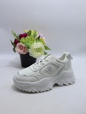 Buty sportowe damskie na płaskim (36-41) 6020 WHITE