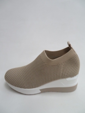 Buty sportowe damskie na koturnie (36-41) 248 BEIGE