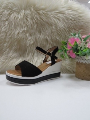 Sandały damskie na koturnie (36-41) 925-5 BLACK
