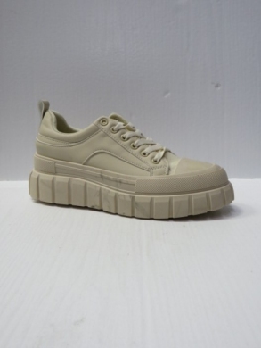 Buty sportowe damskie na płaskim (36-41) 9059 BEIGE