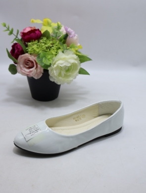 Baleriny damskie (36-41) FDB-193 WHITE