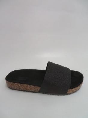 Klapki damskie na płaskim (36-41) 0510 BLACK