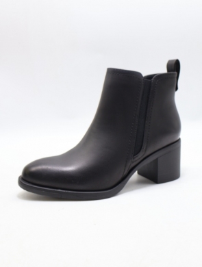 Botki damskie ocieplane na obcasie (36-41) 1362 BLACK