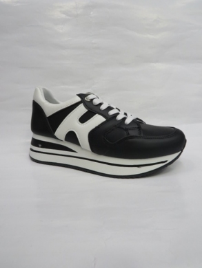 Buty sportowe damskie na płaskim (36-41) AB1733 BLA/WHITE