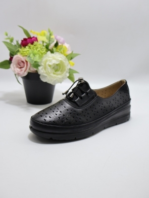 Półbuty damskie na koturnie (36-42) 8612-1 BLACK